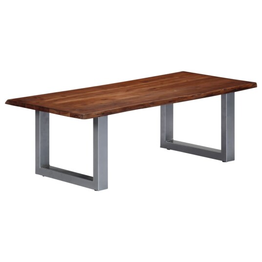 Sofabord med livlige kanter 115x60x40 cm heltre akasie 8719883550107