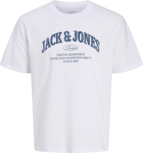 Jack & Jones Jjedenver Logo Tee Ss O Neck Sn White S