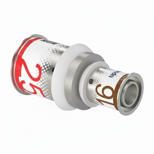 Uponor S-press Plus Reduksjon for Gulvvarme og Radiatorsystemer 25-16mm