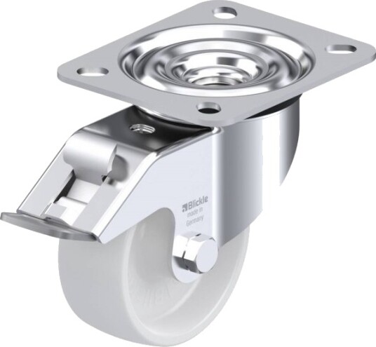 Blickle 603142 Le-Po 80G-Fi Styrehjul Med Brems, Hjuldiameter 80 Mm, Bæreevne (Maks.) 150 Kg 1 Stk
