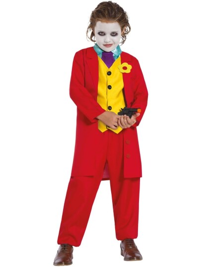 The Joker Inspirert Barnekostyme 10 12 ÅR