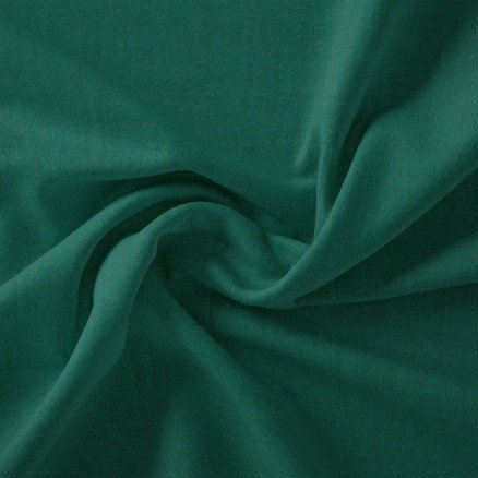 Stoffabrics Swan Solid Bomullslerret Stoff 150cm 888 Mørkegrønn 50cm