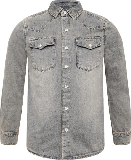 Gant Kids Vintage Look Overshirt Grey 128 Gant Kids Vintage Look Overshirt Grey 128