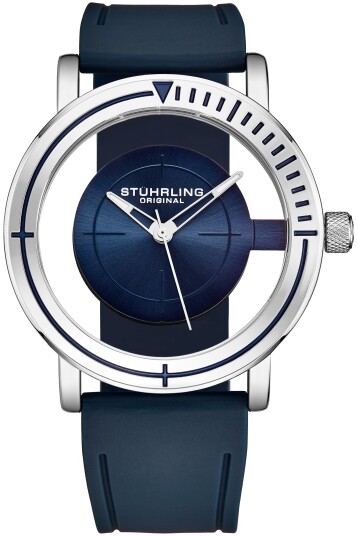 Stührling Original Herreklokke 3915.1 Classic Blå/Gummi Ø40 mm Stührling Original Herreklokke 3915.1 Classic Blå/Gummi Ø40 mm