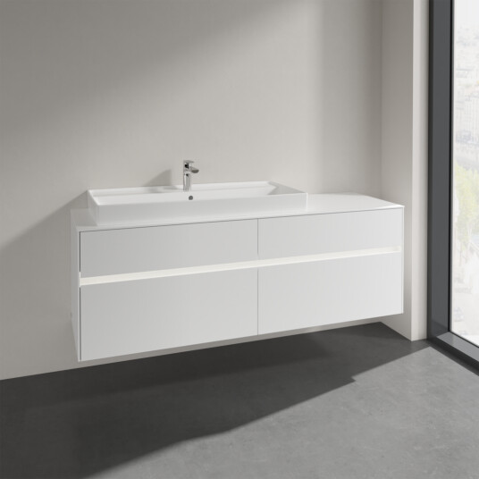 VILLEROY & BOCH COLLARO SERVANTSKAP 160 M/LYS FOR SERVANT VENSTRE 100 M/LYS CM M/4 SKUFFER HVIT MATT VILLEROY & BOCH COLLARO SERVANTSKAP 160 M/LYS FOR SERVANT VENSTRE 100 M/LYS CM M/4 SKUFFER HVIT MATT