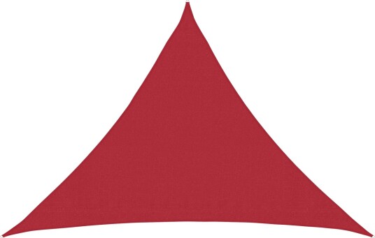 vidaXL Solseil Rød 7 x 5 x 5 m HDPE