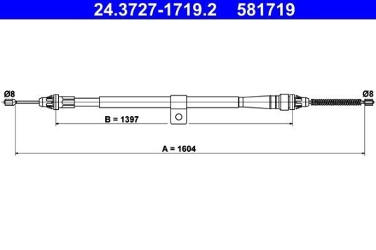 Bremsewire ATE 24.3727 1719.2