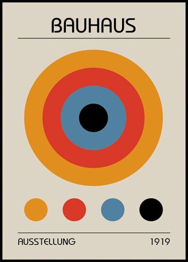 Bauhaus Target Plakat Plakat / 70x100cm