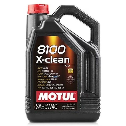 Motul 8100 X-Clean 5W40 5L Motul 8100 X-Clean 5W40 5L