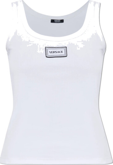 Versace Dame Topper Hvit S,