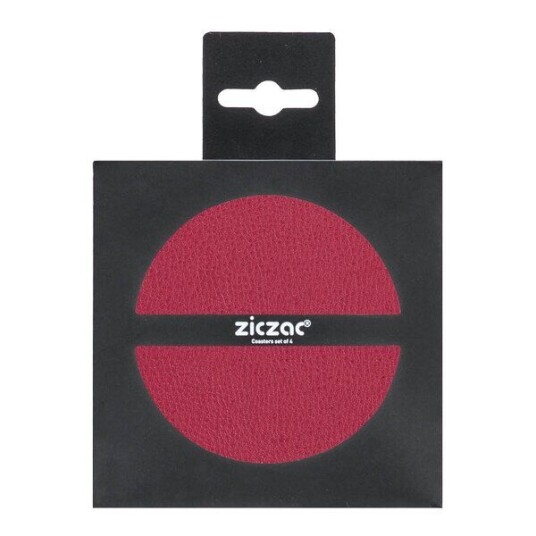 Ziczac Togo glassbrikker 10 cm 4 stk rød Ziczac Togo glassbrikker 10 cm 4 stk rød