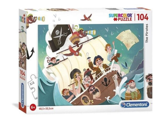 Clementoni Puzzle Pirates 104st. Gulv