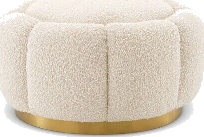 Inger fotpall bouclé cream Inger fotpall bouclé cream