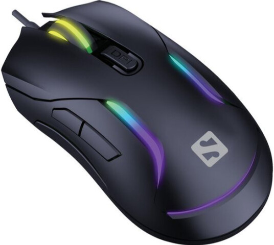 Sandberg LightFlow 6D Gaming Mus med Optisk Sensor og 3600 dpi - Sort Sandberg LightFlow 6D Gaming Mus med Optisk Sensor og 3600 dpi - Sort