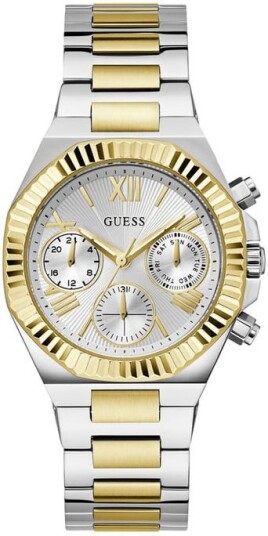 Guess Dameklokke GW0769L3 Equality Sølvfarget/Gulltonet stål Ø38 mm Guess Dameklokke GW0769L3 Equality Sølvfarget/Gulltonet stål Ø38 mm
