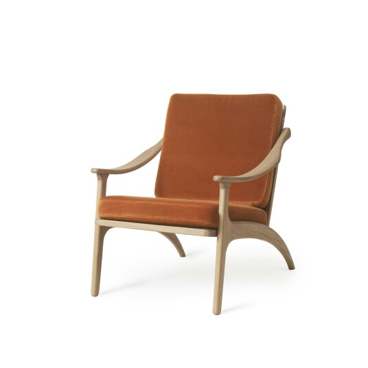 Warm Nordic Lean Back Loungestol Hvitoljet Eik / Rusty Rose Warm Nordic Lean Back Loungestol Hvitoljet Eik / Rusty Rose