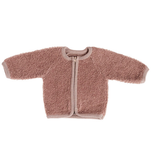 Smallstuff Rose Cardigan Med GlidelÄs Bouclé Merino Ull 92 98 Smallstuff Rose Cardigan Med GlidelÄs Bouclé Merino Ull 92 98