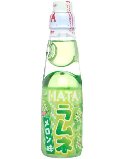 Ramune Melon Brus med Melonsmak 200 ml Japan Import Ramune Melon Brus med Melonsmak 200 ml Japan Import