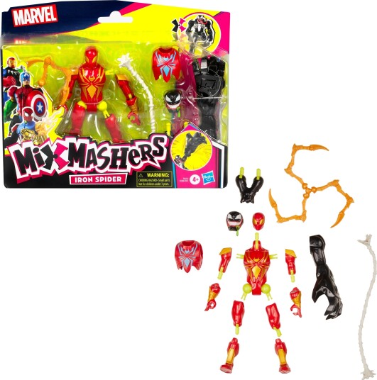 Marvel Spider-Man Mixmashers Figur Iron Spider Delux