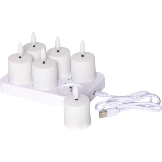 Star Trading LED Ljus 6p Flamme Charge 061 02
