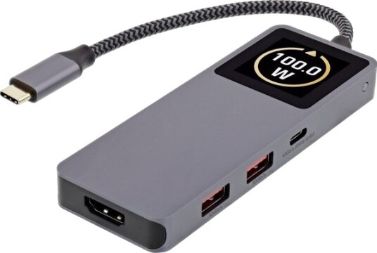 Inline 35392D Usb 3.2 Gen 2 3.1 Gen 2 Type C Hdmi Usb 3.2 Gen 2 3.1 Gen 2 Type A Usb 3.2 Gen 2 3.1 Gen 2 Type C 10000 Mbit/S 3840 X 2160 Piksler Grå 100 W