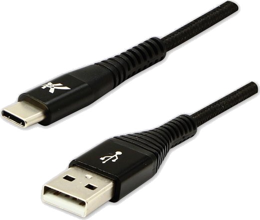 Usb-Kabel Usb-A Til Usb-C 1 M Sort Usb-Kabel Usb-A Til Usb-C 1 M Sort