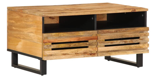 Salongbord 80x55x40 cm grovt heltre mangotre 377501
