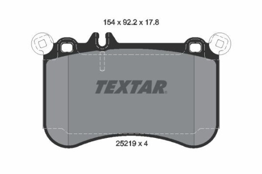 Bremseklosser TEXTAR 2521901