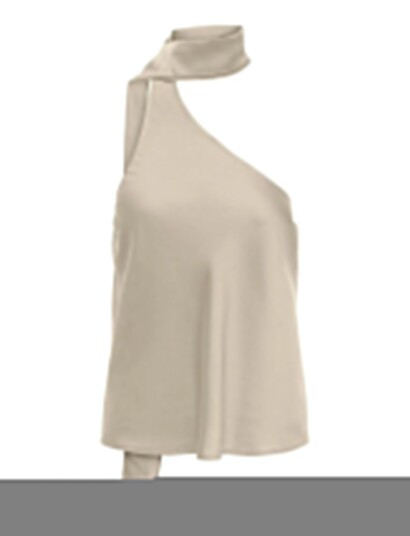 ONLY Onlamara Chigo S/L Scarf Top Wvn Ex Cream XL ONLY Onlamara Chigo S/L Scarf Top Wvn Ex Cream XL