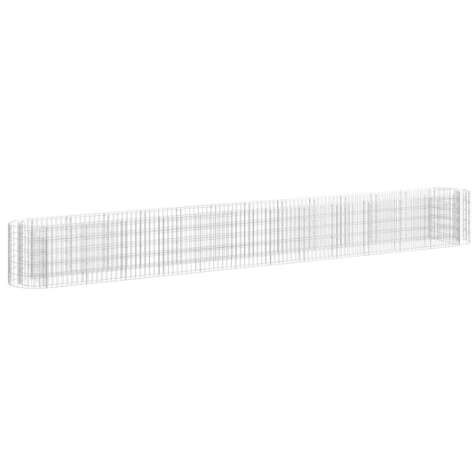 vidaXL Gabion høybed galvanisert jern 470x50x50 cm