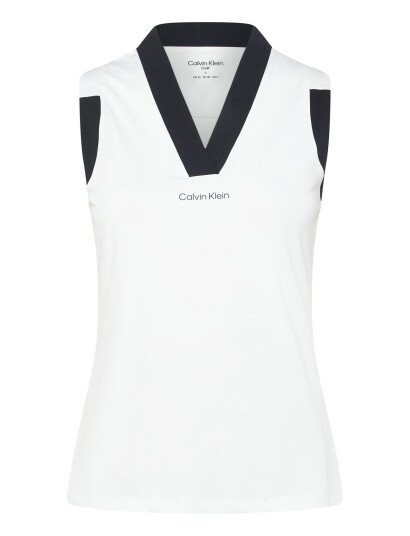 Calvin Klein Golf Juno Jersey S/Less Polo White M