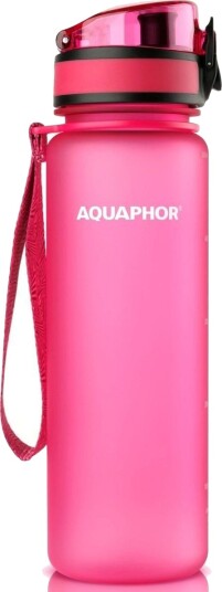 Aquaphor City vannflaske med filter - 500ml - Rosa