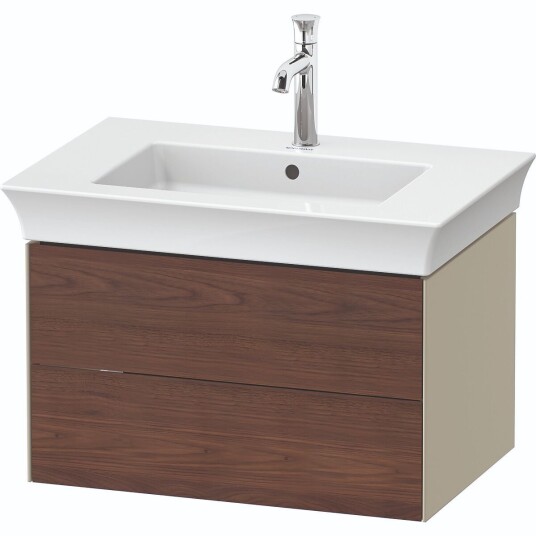 Duravit White Tulip Servantskap 2 skuf. 68,4x45,8x41 cm Valnøtt/Taupe Høyglans