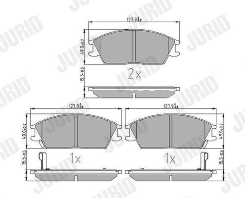 Bremseklosser JURID 572268J Bremseklosser JURID 572268J