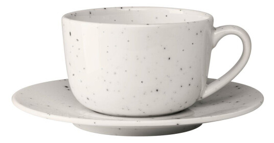 Scandi Living Freckle kopp med skål 26 cl Hvit Scandi Living Freckle kopp med skål 26 cl Hvit