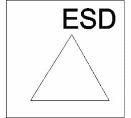 EM.STOP.SYS. ESD Alu-plate 30x30cm