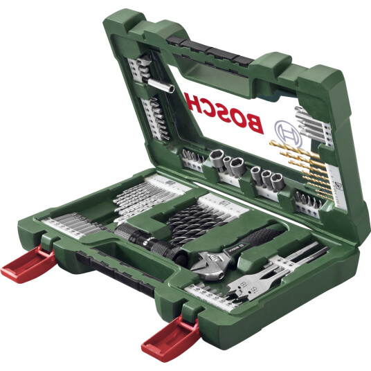 Bosch V-Line 83-deler Bor- og Bitssett i oppbevaringsboks