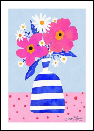 Maximalist Flower Vase Plakat / 70x100cm