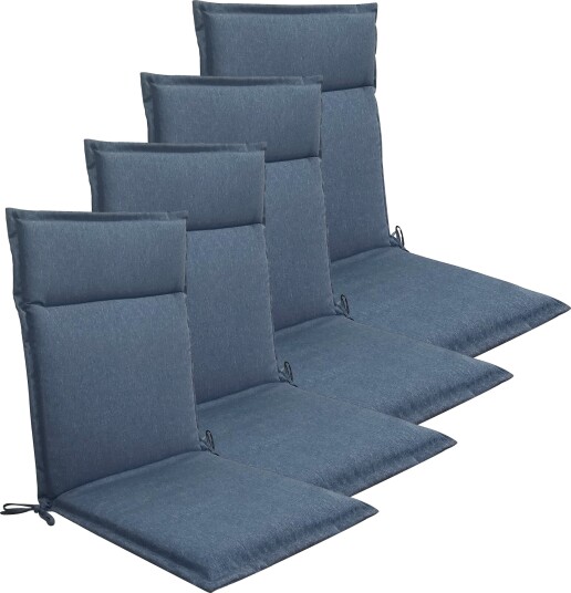 Nordstrand Home Hagepute pakke til posisjonsstol 4 stk.   Mørkeblå universelle puter med 5 cm skumfyll   God komfort skum & UV beskyttet trekk   Nordstrand Home puter