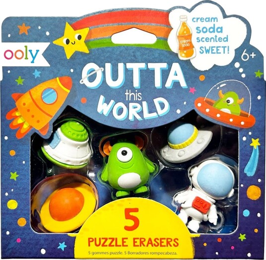 Ooly Scented Eraser 5 pcs Outta This World Cream Soda Multi/Patterned One Size Ooly Scented Eraser 5 pcs Outta This World Cream Soda Multi/Patterned One Size