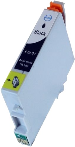 Kompatibel med T0551 Blekkpatron svart for Epson