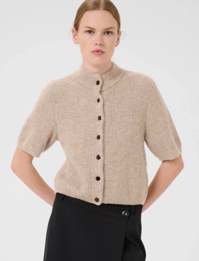 Gestuz Alphagz Ss Short Cardigan Noos Beige XXS Gestuz Alphagz Ss Short Cardigan Noos Beige XXS
