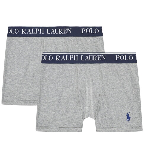 Polo Ralph Lauren Andover Heather Bomull Stretch 2 Pakning Boxer S/8 år