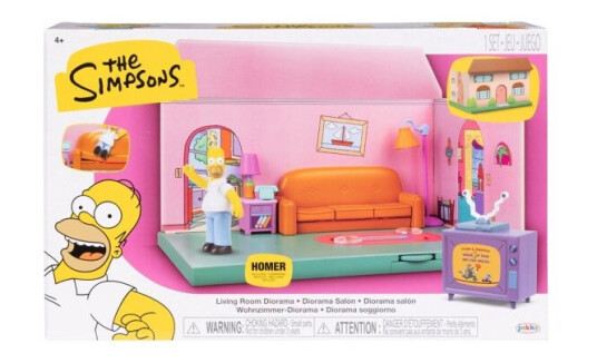 JAKKS Pacific The Simpsons 2,5 tommers lekesett Simpsons stue