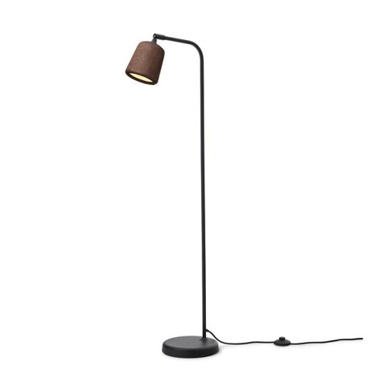 New Works Materiale Gulvlampe Røkt Eik