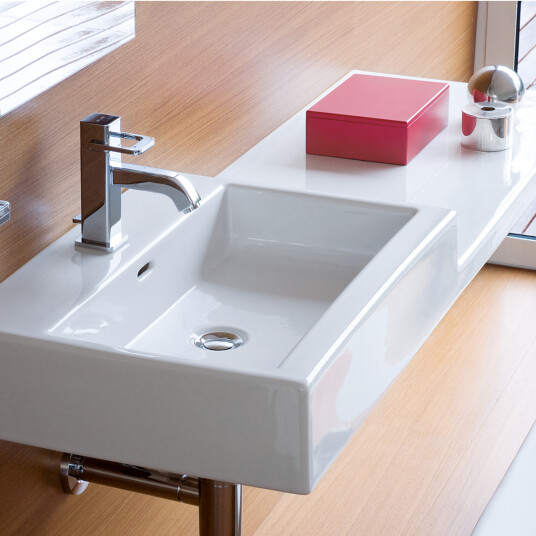 LAUFEN LIVING CITY SERVANT 100X46 CM HYLLE TIL HØYRE HVIT