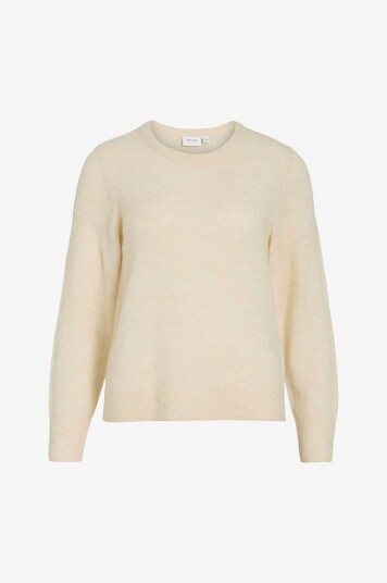 Vila - Pullover viLory O-neck L/S Knit - Grå
