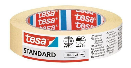 tesa Stantard Masking Tape 50 m x 25 mm