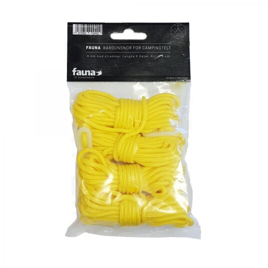 Fauna Bardunsnor For Campingtelt, 4 Stk, Green Fauna Bardunsnor For Campingtelt, 4 Stk, Green