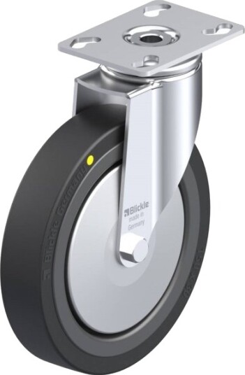 Blickle 530519 Lkpa-Vpa Faste Hjul, Hjuldiameter 150 Mm, Bæreevne (Maks.) 100 Kg, 1 Stk
